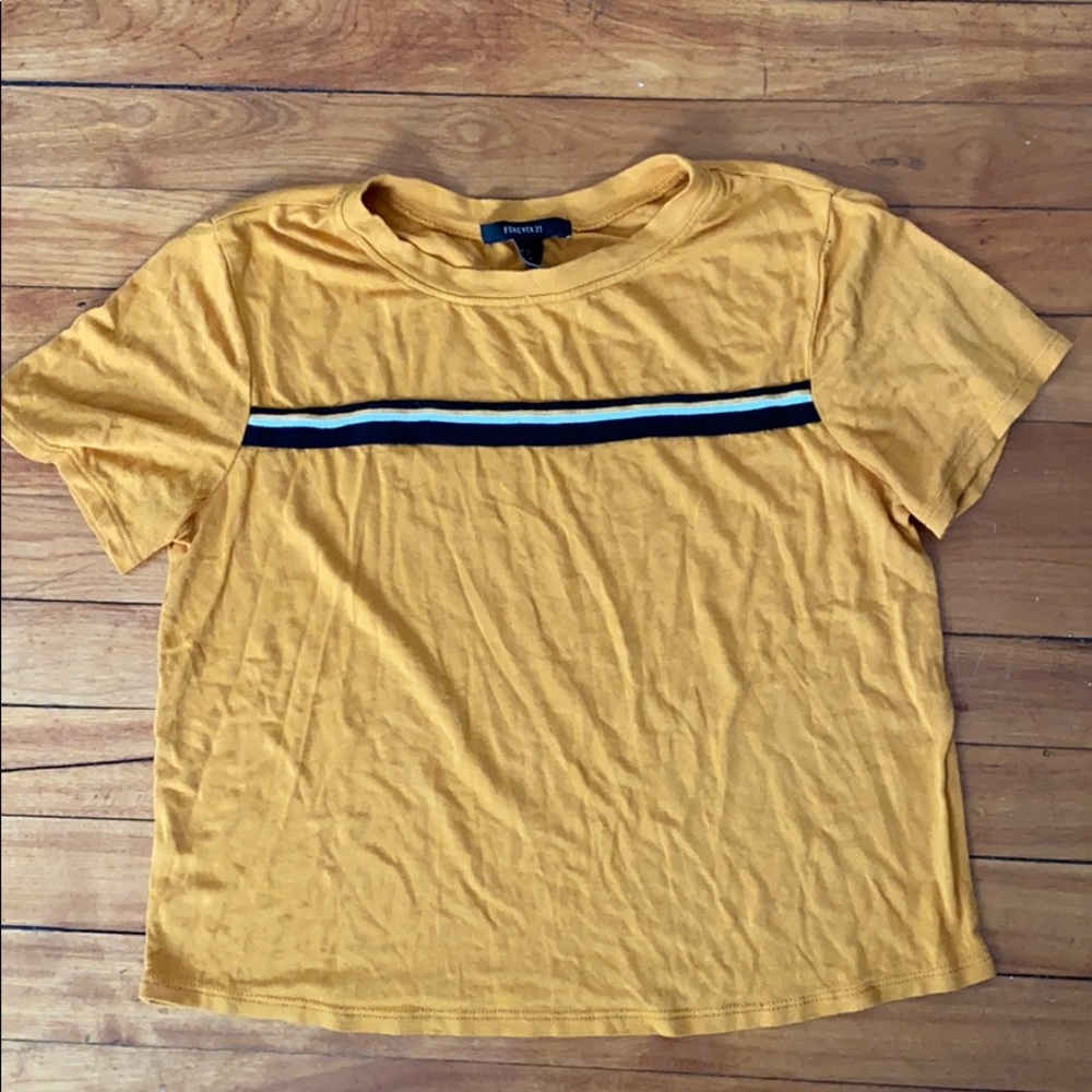 Yellow forever 21 shirt